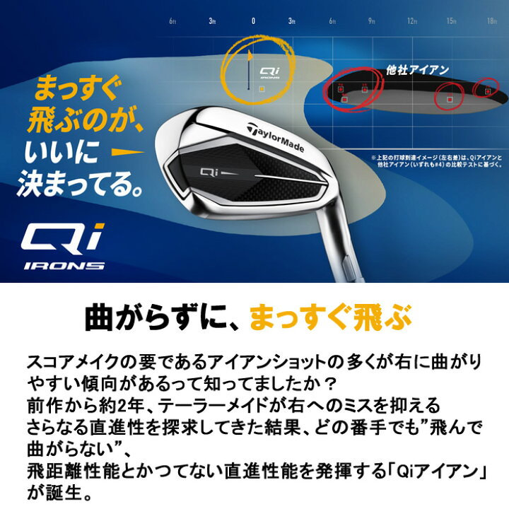 楽天市場】【2024 新作 最新モデル】テーラーメイド Qi アイアン5本 