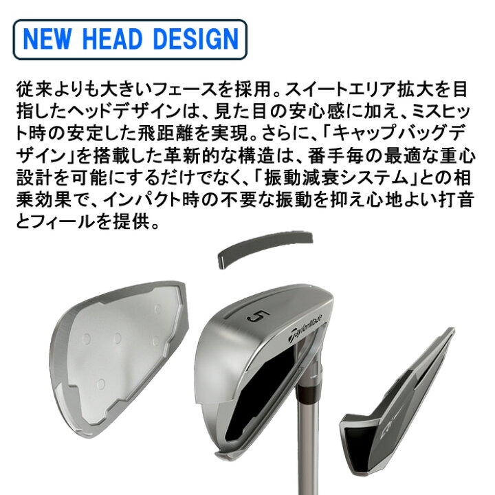 楽天市場】【2024 新作 最新モデル】テーラーメイド Qi アイアン5本 