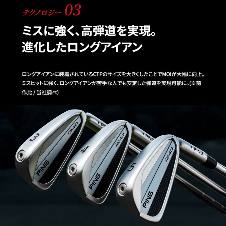楽天市場】カスタムオーダー PING ピン i240 アイアン(5〜9本セット 