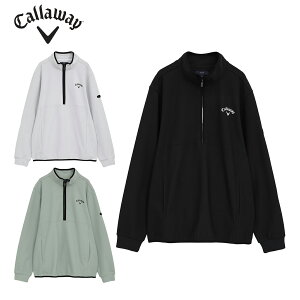 キャロウェイ Callaway 裏起毛ハーフジップモックネックシャツ C25233109 メンズ 2025F/W