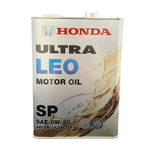 �y���r���[�L�����y�[�����{���z HONDA �z���_ ���� �I�C�� �E���g�� LEO SP 0W20 4L 08227-99974