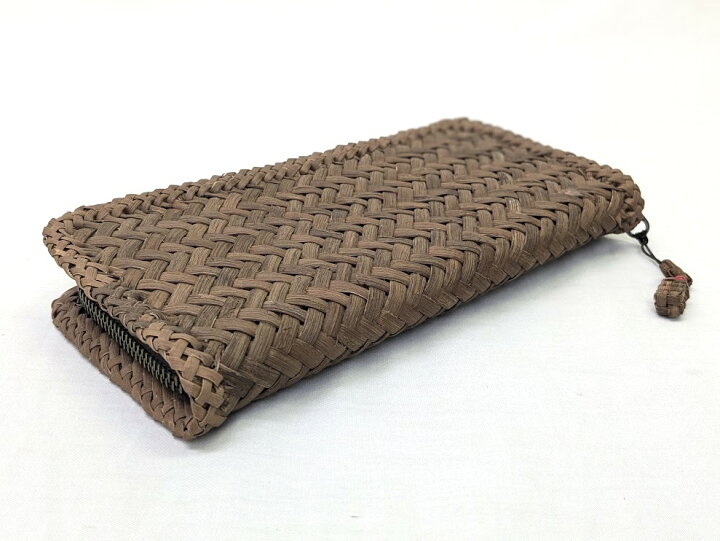 楽天市場】純国産 山葡萄長財布 縦網代編み 21.0cm 五十嵐喜良作 福島 
