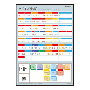 さくら(独唱)(A4) Ratanotes ラタノーツ Ratatone ラタトーン 知育玩具 知育楽器 プレゼント 音楽初心者 モンテソーリ Steam教育 モンテッソーリ 音感教育