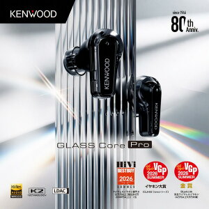 KENWOOD GLASS Core Pro ������ ���C�����X�C���z�� KH-CRZ100T �����\�m�C�Y�L�����Z�����O �����\�h���C�o�[ �n�C���]�Ή� LDAC �ő�49���Ԃ̒����ԍĐ� �u���[�g�D�[�X6.0 �ʘb�p�m�C�Y���_�N�V���� 