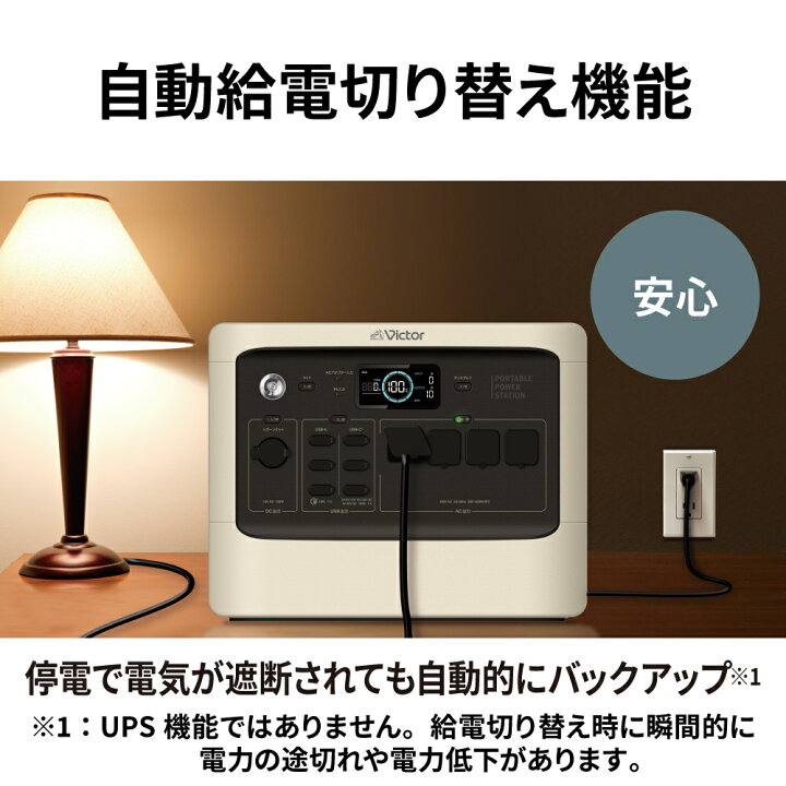 楽天市場】【防災製品推奨品】Victor ポータブル電源 ソーラーパネル 