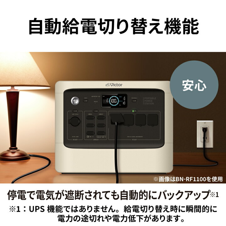 楽天市場】5/7まで 27,500円オフ！ Victor ポータブル電源 ソーラー 