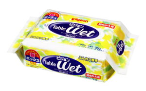 【本日楽天ポイント4倍相当】ピジョン株式会社ピジョン テーブルウェットティッシュ詰めかえ用 70枚入【北海道・沖縄は別途送料必要】