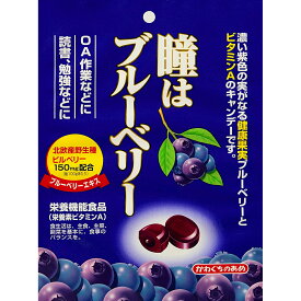 川口製菓株式会社　瞳はブルーベリー 100g×10袋セット【栄養機能食品(β-カロチン)】＜キャンディー＞【北海道・沖縄は別途送料必要】【□□】