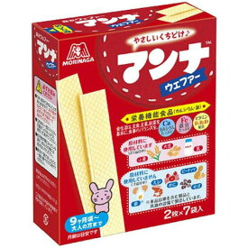 【本日楽天ポイント4倍相当】【送料無料】森永製菓株式会社マンナウェファー(14枚入)×6個セット＜栄養機能食品(カルシウム・鉄)＞【北海道・沖縄は別途送料必要】【△】