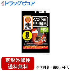 【本日楽天ポイント4倍相当】【定形外郵便で送料無料でお届け】小林製薬株式会社桐灰カイロ くつ下用 甲に貼る 5足分入り【RCP】【TK450】