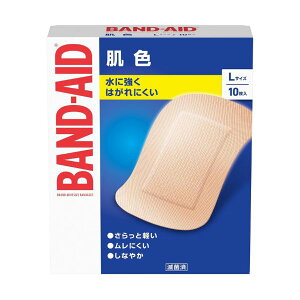【本日楽天ポイント4倍相当】【送料無料】JNTLコンシューマーヘルス株式会社バンドエイド 肌色 Lサイズ 10枚入【△】