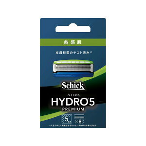 【本日楽天ポイント4倍相当】【送料無料】シック・ジャパン株式会社シック ハイドロ5 プレミアム 敏感肌用 替刃スキンガード付 5枚刃 4コ入【RCP】【△】