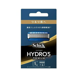 【本日楽天ポイント4倍相当】【送料無料】シック・ジャパン株式会社シック ハイドロ5 プレミアム つるり肌へ 替刃スキンガード付 5枚刃 4コ入【RCP】【△】
