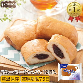 ブルーベリージャムパン 12個入り ロングライフパン 長期保存 日持ち 長持ち 非常食 防災食 朝食