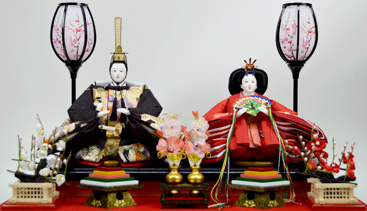 楽天市場】【ひな人形】親王ケース飾り【北寿監修】163-KT-217 月結