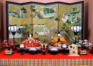 【ひな人形】 親王飾り【北寿】京七番親王飾り 有職 黄櫨染人形師:安藤桂甫 作※限定製作のお雛様※ひな人形は1点物です。※サービス品付き