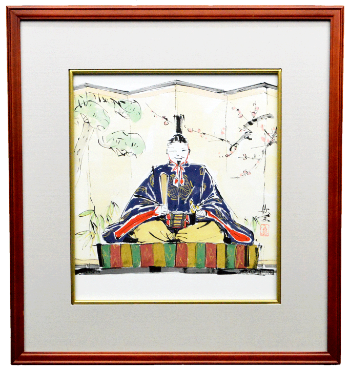楽天市場】【天神様】額装色紙額『菅原道真公』西村 欣魚（にしむら 