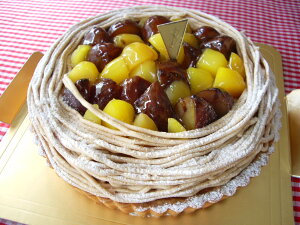 送料無料タルトのケーキ★マロンのタルト6号★★★同梱包は別にクール便代275円〜加わります。