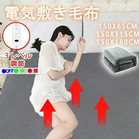 PSE認証済 敷きパッド 洗える あったか 電気敷きパッド 敷き 電気敷毛布 洗える シングル ダブル 3サイズ 180*150cm 150*115cm 150*65cm ダニ退治 電気しき毛布 足元 あったかグッズ 足元暖房 冬 寒さ対策 防寒グッズ 防寒 寝具 頭寒足熱 省エネ
