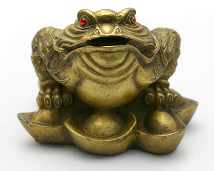 カエル 置物 銅製 三足蛙 置物 蛙 風水グッズ 縁起置物 風水 置物 蛙 幸福の石