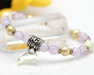 天然石 ラベンダー翡翠 ブレスレット ピンクオパール ローズクォーツ ゴールデンオーラ マザーオブパール ブレスレット 翡翠 ヒスイ 天然石 パワーストン アクセサリー うさぎ モチーフ