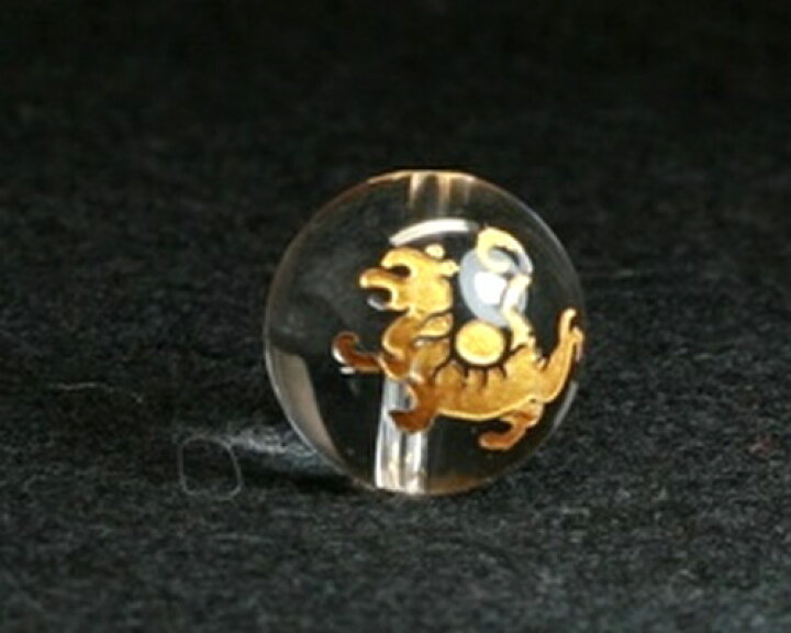 楽天市場】水晶 四神 四神獣 白虎 虎 14mm 金彫 最強金運 天然石 水晶 