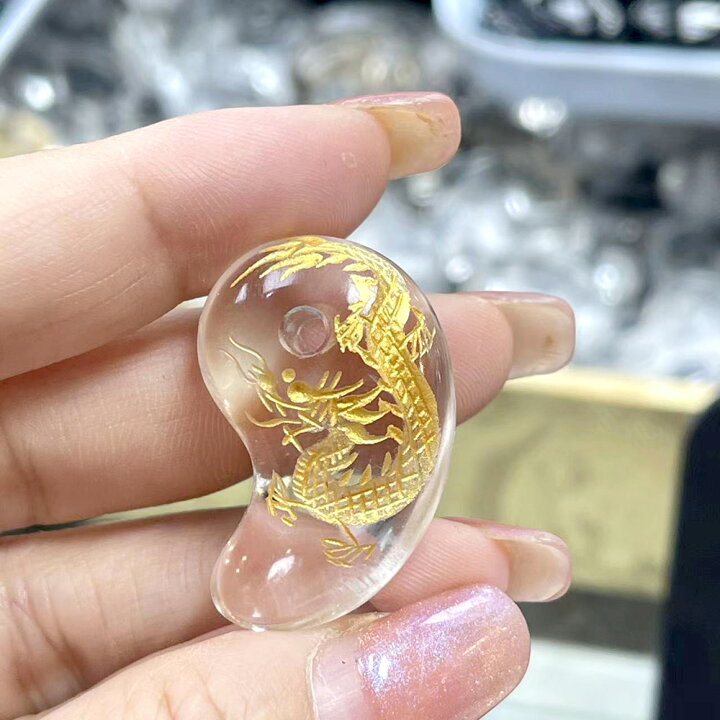 楽天市場】天然石 水晶皇帝龍勾玉 クリスタル 勾玉 水晶 龍 クリスタル 