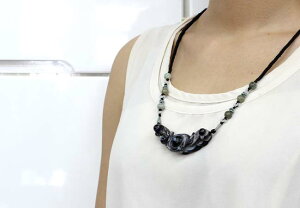 パワーストーン ネックレス 天眼石 翡翠 ネックレス チョーカーネックレス 天然石 マクラメ編み ネックレス 天眼石蝙蝠 こうもり