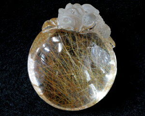 1点物 ゴールドルチルクォーツ 金針水晶 ゴールドルチル 天然石 ルチルクォーツ 彫刻品 究極品 ゴールドルチル貔貅 ヒキュウ パワーストーン 針水晶 ルチル 貔貅 風水 貔貅|