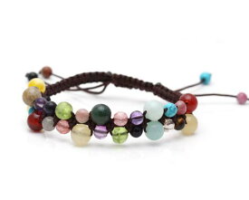 オニキス カーネリアン アンバー ペリドット ブレスレット パワーストーン ブレス 天然石 マクラメ編み