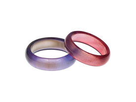 パープルアゲート 指輪 紫メノウ リング 瑪瑙 指輪 天然石 パワーストーン 紫瑪瑙 【幅約6mm】