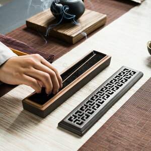 お香立て 横置きタイプ 安全設計 陶器製 ステンレスネット付き 香炉 携帯用 線香立て 書斎や瞑想に最適 寝かせるタイプ 供養 仏壇 茶道用品 インテリアに映える高品質