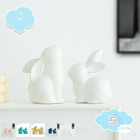 うさぎ置物 アンティーク調 セラミック製 玄関小物 インテリア飾り ミニサイズ 可愛い兎 幸運招き 兎グッズ 北欧雑貨 象の置物 インテリア ガーデン飾り ぞうグッズ ラビット置物 パーティ用品 誕生日プレゼントに最適