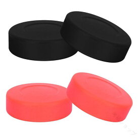 アイスホッケー パック ホッケー ボール 2 個 耐久性 使いやすい 多目的 練習 競技用 ティーンエイジャー プロフェッショナル 子供