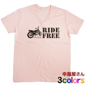 V�l�b�N �o�C�N���Ȃ�uRIDE FREE�vT�V���c�iV�����j�@SR��250TR�̃g���b�J�[�X�^�C�����C�_�[�ց@�I���W�i�� v-bk01 KOUFUKUYA�u�����h ������ ��������