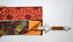 【メール便対応!】【太極拳】【剣袋】丸花柄模様剣袋