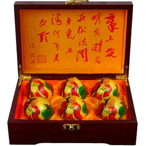 中国の伝統的な健康器具の一つ!寿星セット健身球【太極拳】【健身球】