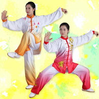 追風英雄錦糸棉・刺繍花団体チーム武術太極拳表演服