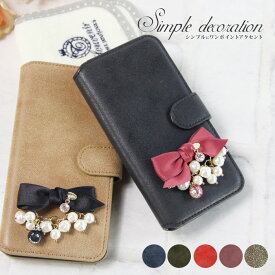 iPhone14 ケース スマホケース 手帳型 シンプル AQUOS sense6s wish アクオスセンス6 xperia iphone se 第3世代 iphone13 スマホ カバー 手帳 デザイン ビンテージ 手帳型スマホケース レディース デコ レトロ リボン 楽天ハンド5g