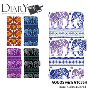 AQUOS wish A103SH �P�[�X �蒠�^ �A�N�I�X �E�B�b�V�� �J�o�[ �X�}�z�P�[�X �f�U�C�� �x���g�Ȃ� �G���t�@���g �X�g���b�v�z���_�[