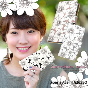 Xperia Ace III A203SO �P�[�X �蒠�^ �G�N�X�y���A�G�[�Xiii �G�[�X3 ace3 aceiii �J�o�[ �X�}�z�P�[�X �f�U�C�� �ԕ� ���� ������� �x���g�Ȃ� �C���X�g �t�����[