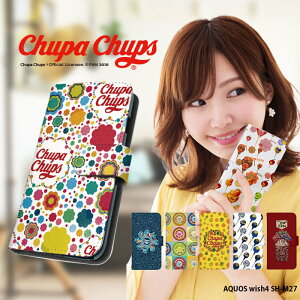 �X�}�z�P�[�X AQUOS wish4 SH-M27 �P�[�X �蒠�^ �A�N�I�X�E�C�b�V��4 �J�o�[ �f�U�C�� �`���b�p�`���v�X Chupa Chups ���킢��