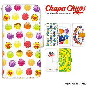 �X�}�z�P�[�X AQUOS wish4 SH-M27 �P�[�X �蒠�^ �A�N�I�X�E�C�b�V��4 �J�o�[ �`���b�p�`���v�X �f�U�C�� Chupa Chups ���킢�� �`���b�p�`���b�v�X