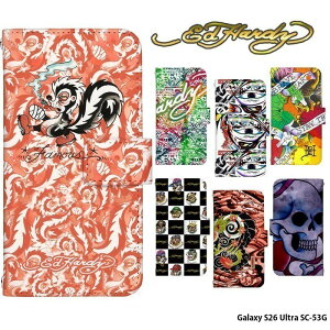 Galaxy S26 Ultra SC-53G �P�[�X �M�����N�V�[S26 �E���g�� �J�o�[ �蒠�^ �f�U�C�� �G�h�n�[�f�B�[ Ed Hardy ���K�i �^�g�D�[ �h��