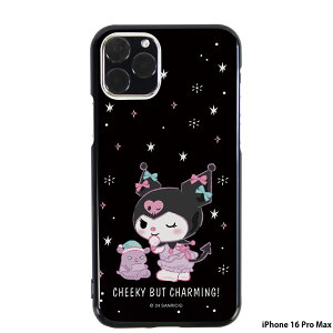 iPhone 16 Pro Max P[X ubN X}zP[X ACtH16v}bNX Jo[ X}z fUC N~ TI SANRIO ObY N~ oN kuromi 1.Night(BK)
