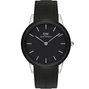�r���v �_�j�G�� �E�F�����g�� 44mm Daniel Wellington DW ICONIC MOTION �A�C�R�j�b�N ���[�V���� DW00100612 �����Y �X�e�����X ���o�[ �x���g �u���b�N �V���o�[ �j�� �M�t�g �v���[���g �������� �a���� 