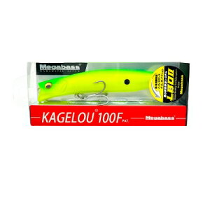 Megabass ���K�o�X KAGELOU 100F �J�Q���E LBO II (PAT.) SP-C LIME GREEN MAT CHART ���C�� �O���[�� �}�b�g �`���[�g �I���W�i���J���[ �^�t�R�� �V�����[�����i�[�~�m�[ �V�[�o�X �o�X�ނ� ���A�[�y�l�R�|�X