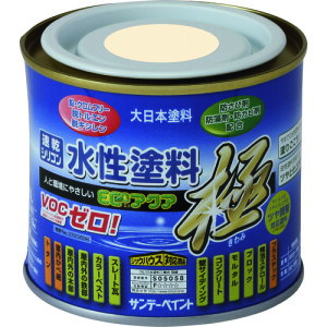 サンデーペイント 水性ECOアクア つや消し黒 200M (1個) 品番:271511