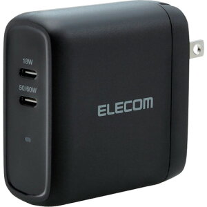 GR ELECOM AC[d USB[d USB PDΉ v68W USB-C2|[g ubN (1) iԁFMPA-ACCP24BK