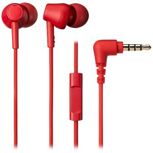 オーディオテクニカ マイク付きイヤホン (1個) 品番:ATH-CK350XIS RD